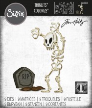 Tim Holtz® Alterations | Sizzix Thinlits™ Die Set 9-Pack - Mr. Bones, Colorize