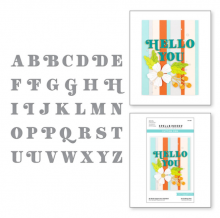 Be Bold Uppercase Alphabet Etched Dies S4-1161