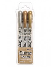 Tim Holtz® Distress Crayons -- Metallic Colors