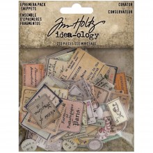 Tim Holtz® Idea-ology™ Paperie - Ephemera Snippets Pack: Curator