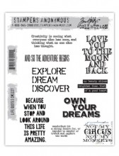 Tim Holtz® Stampers Anonymous Cling Mount Sets -- Life Quotes CMS227