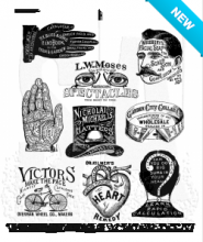 Tim Holtz® Stampers Anonymous Cling Mount Sets -- Eclectic Adverts CMS372