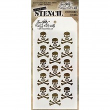 Tim Holtz® Stampers Anonymous Layering Stencils -- Crossbones THS064