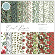 Craft Consortium Double-Sided Paper Pad 6"X6" -- Festive Flora