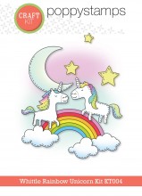 Poppystamps Whittle Rainbow Unicorn Kit KT004