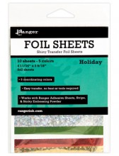 Ranger Shiny Foil Transfer Sheets - Holiday Assortment