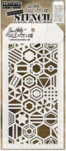 Tim Holtz® Stampers Anonymous Layering Stencils -- Patchwork Hex THS125