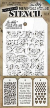 Tim Holtz® Stampers Anonymous Mini Layering Stencil Set #6 MTS006