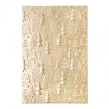Sizzix 3-D Textured Impressions Embossing Folder - Christmas Tree Pattern