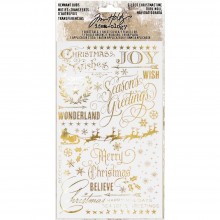 Tim Holtz® Idea-ology™ Paperie - Remnant Rubs: Gilded Christmastime
