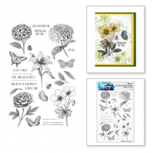 Simon Hurley create. Photopolymer Stamp Beautiful Blooms