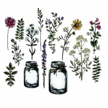Tim Holtz® Alterations | Sizzix® Framelits™ Die Set 16-Pack - Flower Jar