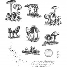 Tim Holtz® Stampers Anonymous Cling Mount Sets -- Tiny Toadstools CMS377