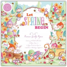 Craft Consortium Double-Sided Paper Pad 6"X6" -- Let Spring Begin