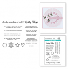 Quilty Hugs Sentiments Clear Stamp STP-156