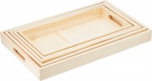 MultiCraft Wooden Tray Set