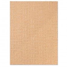 Sizzix 3-D Textured Impressions Embossing Folder - Woven Leather by Eileen Hull