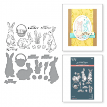 Spring Bunnies Press Plate & Die Set