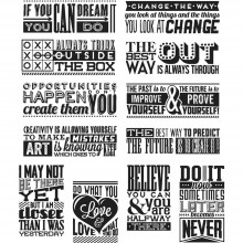Tim Holtz® Stampers Anonymous Cling Mount Sets -- Mini Motivation CMS292
