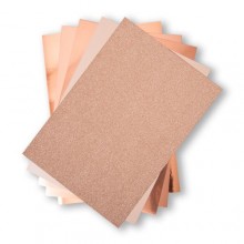 Sizzix Surfacez - The Opulent Cardstock Pack, 8 1/4" x 11 3/4", Rose Gold