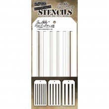 Tim Holtz® Stampers Anonymous Layering Stencils: Shifter Stripes THSM03