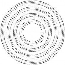 Poppystamps Craft Die - Pinpoint Rings 2080