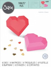 Sizzix® Thinlits® Die Set 6PK - Geo Heart Box by Kath Breen