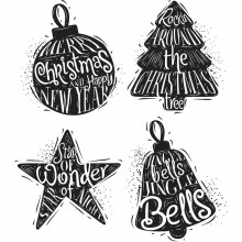 Tim Holtz® Stampers Anonymous Cling Mount Sets -- Carved Christmas 2 CMS314