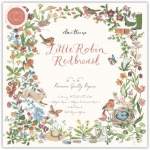 Craft Consortium Double-Sided Paper Pad 6"X6" -- Little Robin Redbreast