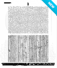 Tim Holtz® Stampers Anonymous Cling Mount Sets -- Craze & Planks CMS344