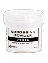 Embossing Powder Super Fine White, 1oz Jar