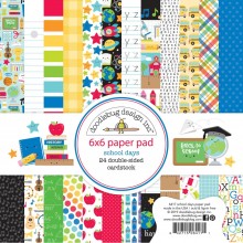 Doodlebug Design Double-Sided Paper Pad 6"X6" - School Days