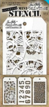 Tim Holtz® Stampers Anonymous Mini Layering Stencil Set #2 MTS002