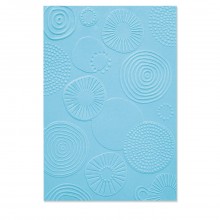 Sizzix Multi-Level Textured Impressions Embossing Folder - Abstract Rounds