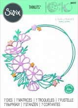 Sizzix® Thinlits® Die Set 7PK – Floral Round by Lisa Jones