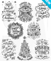 Tim Holtz Cling Mount Stamps: Swirly Snowflakes CMS319