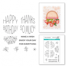 Kaleidoscope Arch Sentiments Clear Stamp Set STP-208