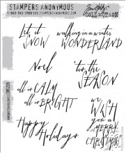 Tim Holtz® Stampers Anonymous Cling Mount Sets -- Handwritten Holidays 2 CMS209