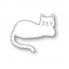 Poppystamps Craft Die - Whittle Napping Cat 2544