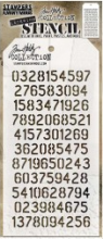 Tim Holtz® Stampers Anonymous Layering Stencils -- Digits THS145