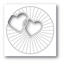 Poppystamps Craft Die - Twinkling Hearts 2296