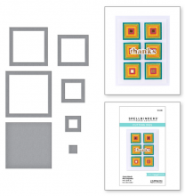 Color Block Mini Squares Etched Dies S1-039