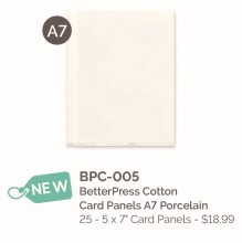 BetterPress A-7 Cotton Card Panels
