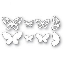 Poppystamps Craft Die - Teardrop Butterflies 2561