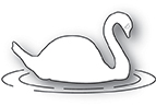 Memory Box Die - Floating Swan 94012