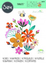 Sizzix® Thinlits® Die Set 16PK - Fabulous Bold Florals by Debi Potter