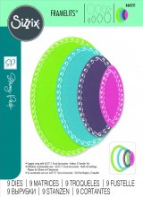 Sizzix® Framelits® Die Set 9PK  - Fanciful Framelits, Clare Classic Ovals by Stacey Park
