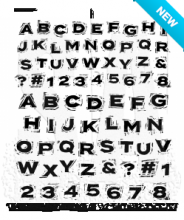 Tim Holtz® Stampers Anonymous Cling Mount Sets -- Blockprint CMS370