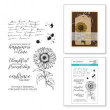 Sunflower Greetings Clear Stamp Set STP-213