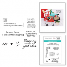 Shopping Run Sentiments Clear Stamp Set STP-124